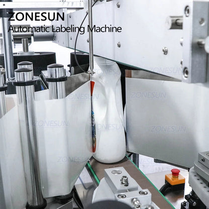 ZONESUN Automatic Double-sided Square Bottle Labeling Machine