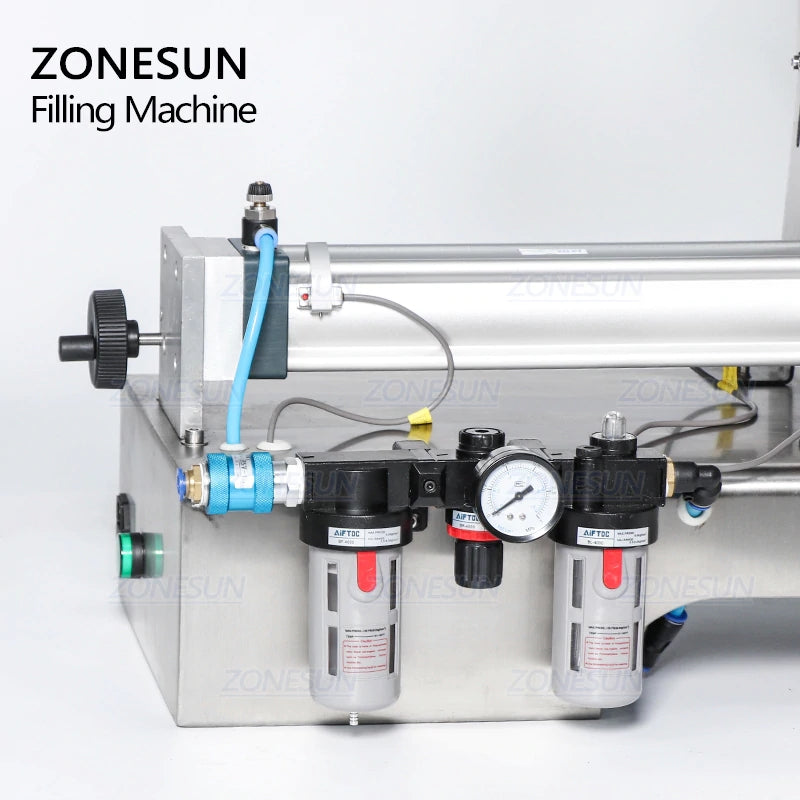 Máquina de llenado de pasta neumática ZONESUN con mezclador 