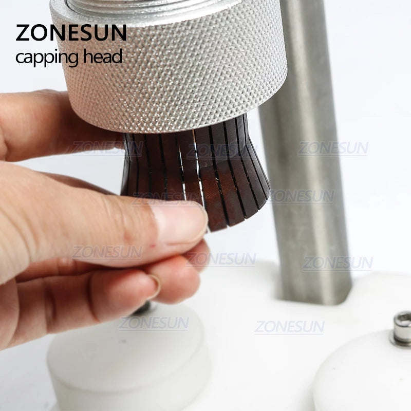 Cabezal de mandril de tapado personalizado ZONESUN para máquina tapadora de perfume