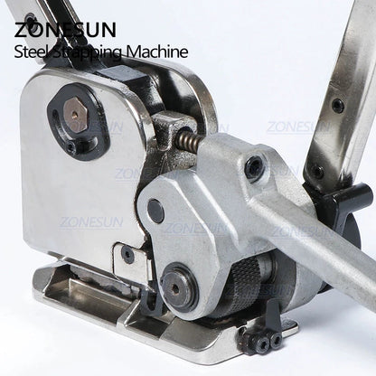 ZONESUN DB-GD35 Máquina flejadora de cinturón de acero sin hebilla manual de 16-19 mm