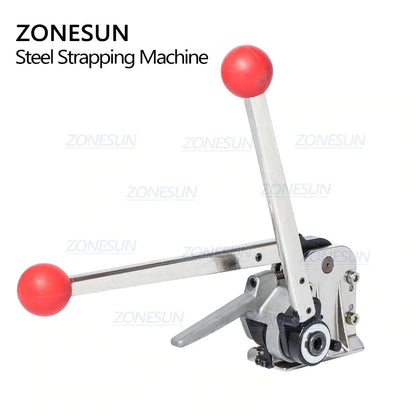 ZONESUN DB-GD35 Máquina flejadora de cinturón de acero sin hebilla manual de 16-19 mm