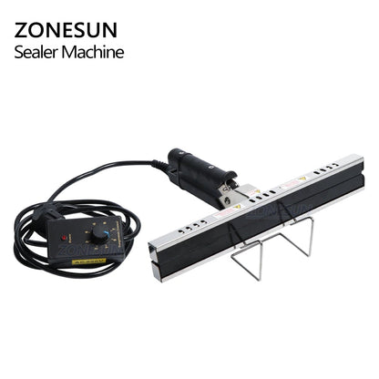 ZONESUN 200/300/400mm Máquina portátil de selagem por calor direto