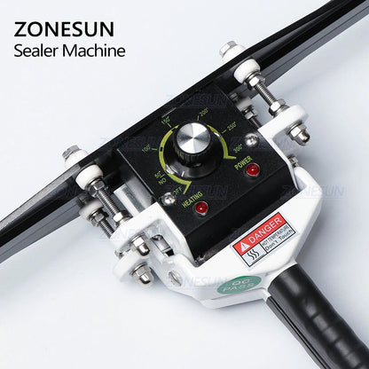 ZONESUN 200/300/400mm Máquina portátil de selagem por calor direto