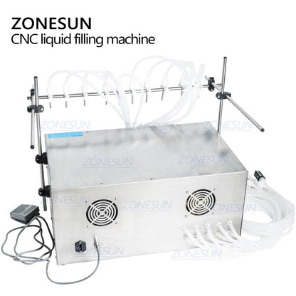 ZONESUN Electric 10 Nozzles Diaphragm Pump Liquid Filling Machine