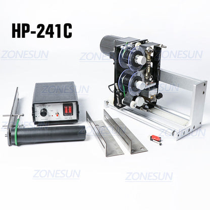 ZONESUN Expiry Date Ribbon Coding Label Printer Hot Ribbon Coder For LT-50 Labeling Machine