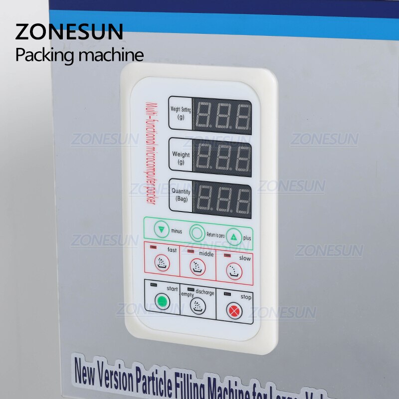 ZONESUN ZS-999 Máquina de enchimento de pesagem de pó granular