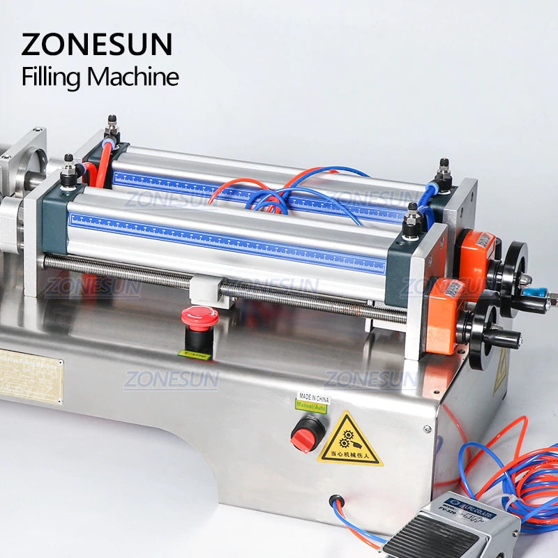 ZONESUN 2 Nozzles Full Pneumatic Liquid Filling Machine