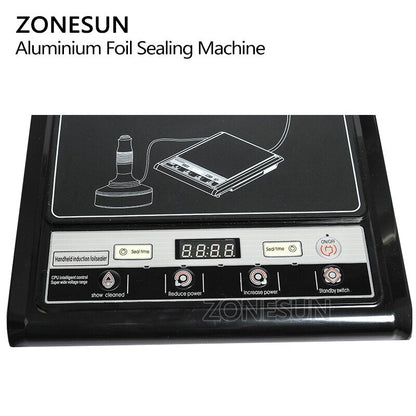 ZONESUN GLF-500F 20-100mm Microcomputador Indução Eletromagnética Seladora