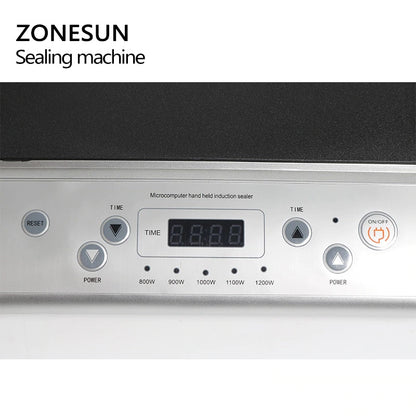 ZONESUN GLF-500L 20-130mm Indução Eletromagnética Máquina de Vedação de Folha de Alumínio