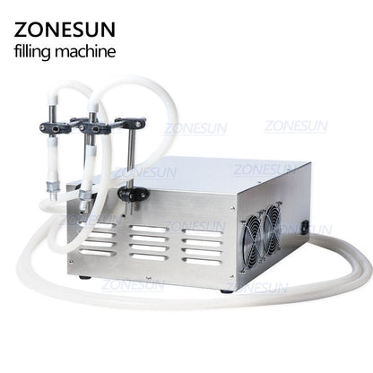 ZONESUN GZ-D1 Semiautomática 2 bicos bomba de diafragma máquina de enchimento de líquido