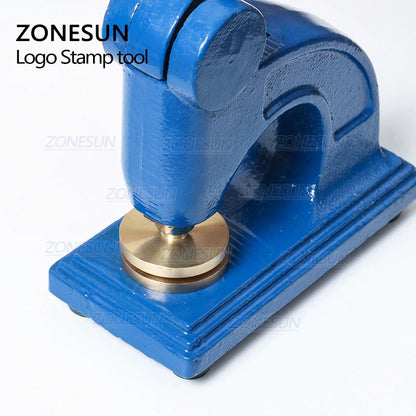 ZONESUN HF1 design personalizar logotipo em relevo selo de aço inoxidável