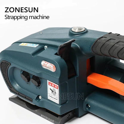 ZONESUN JDC 13-16mm PET PP Plastic Battery Powered Strapping Machine With 2 Batteries