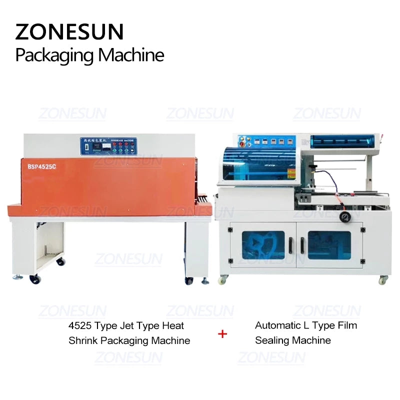 ZONESUN 4525 Máquina termocontraíble tipo chorro 