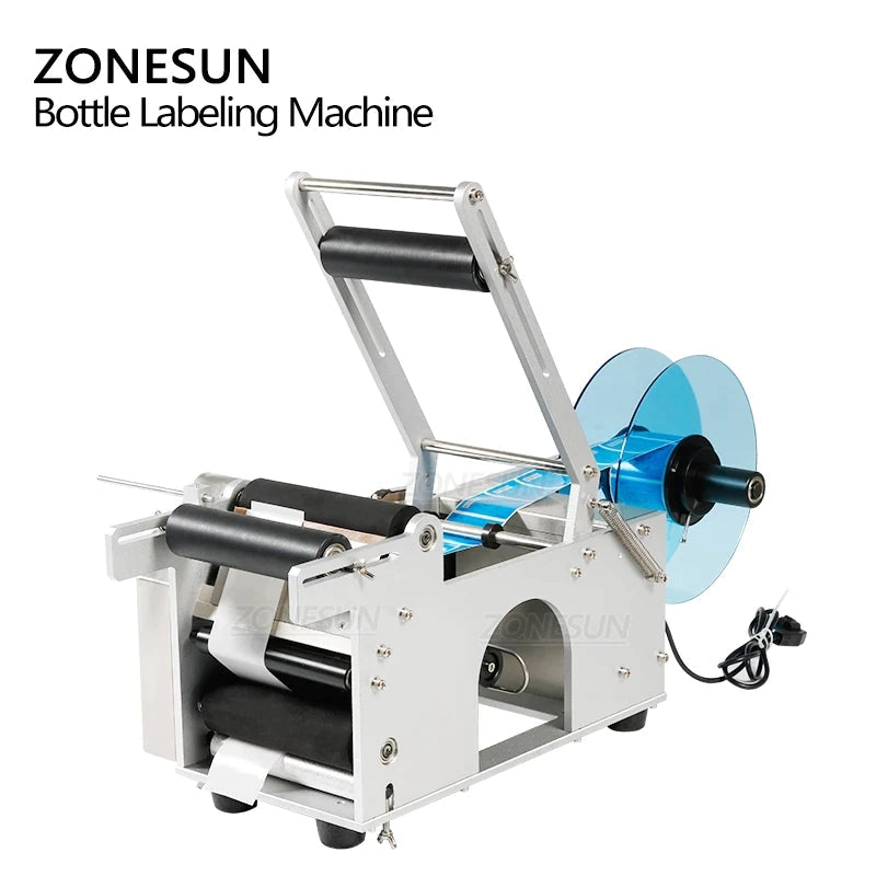 ZONESUN ZS-TB50/T etiquetadora de garrafas redondas semiautomática