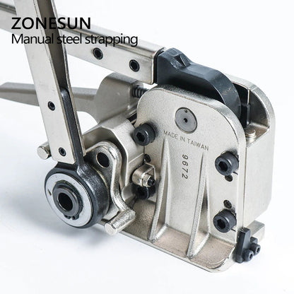 ZONESUN MH35 16-25mm Herramientas manuales de flejado de banda de acero inoxidable sin sello