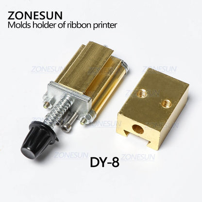 ZONESUN Mold Holder of Ribbon Printer DY8 HP241 Dispositivo de Codificação Cabeça de Calor