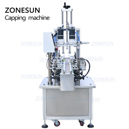 ZONESUN 18-70mm Máquina automática pneumática para tampar garrafas