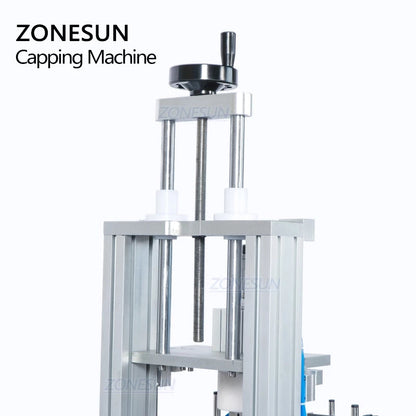 ZONESUN ZS-XG1870D Tamanho Personalizado Pneumática Máquina Automática de Prensagem de Tampas 
