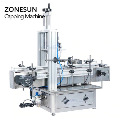 ZONESUN ZS-XG1870D Máquina neumática automática de prensado de tapas de tamaño personalizado 