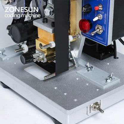 ZONESUN HP-241B Máquina de impresión de código de cinta de estampado en caliente eléctrica semiautomática