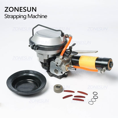 ZONESUN 16-19mm Máquina pneumática de cinta de aço