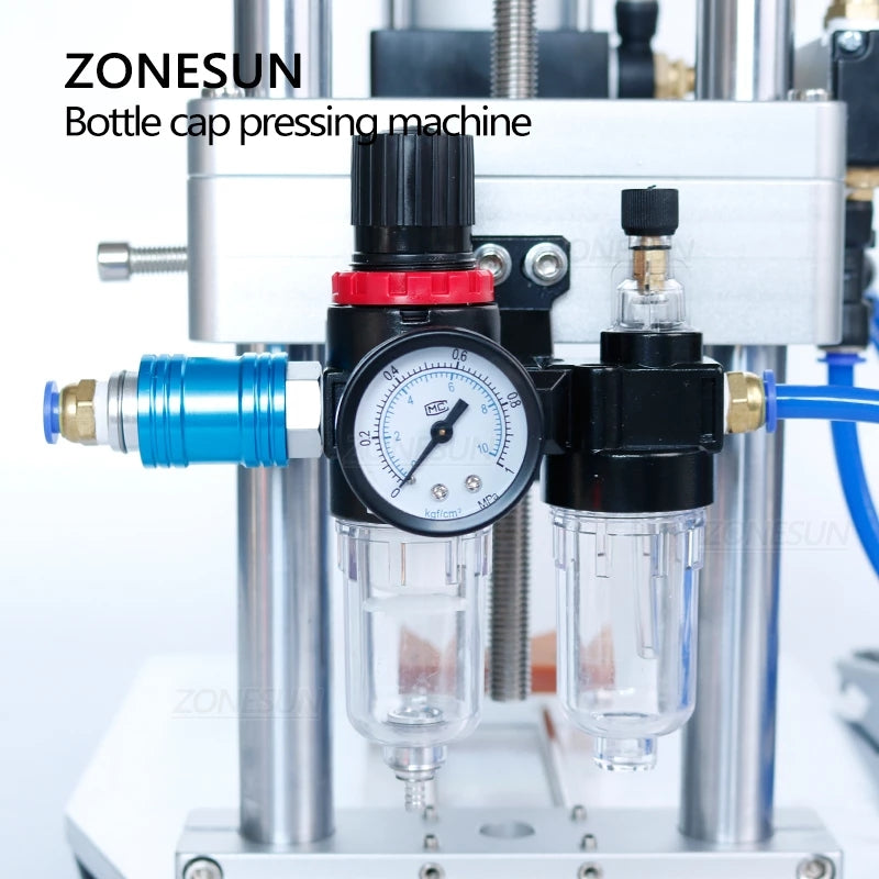 ZONESUN ZS-XG70ZC 70mm Tabletop Pneumatic Semi-automatic Capping Machine