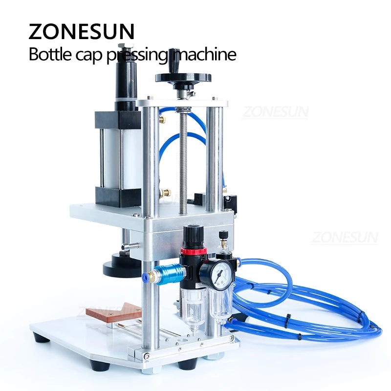 ZONESUN ZS-XG70ZC Máquina tapadora semiautomática neumática de mesa de 70 mm