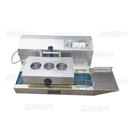ZONESUN 20-110mm Máquina de sellado por inducción de escritorio con refrigeración por aire Máquina selladora