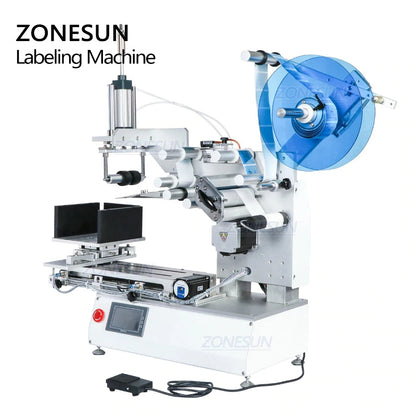 ZONESUN XL-T803 Semi-automatic Flat Surface Labeling Machine With Date Coder