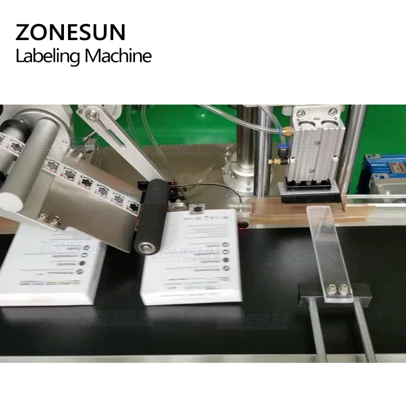 ZONESUN XL-T833 Máquina automática de rotulagem de superfície plana de canto para caixa com codificador de data