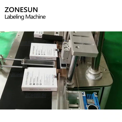 ZONESUN XL-T833 Máquina automática de etiquetado de superficie plana de esquina de caja con codificador de fecha
