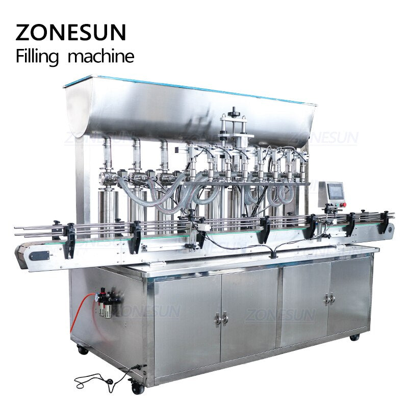 ZONESUN Máquina automática de enchimento de pasta com 8 bicos
