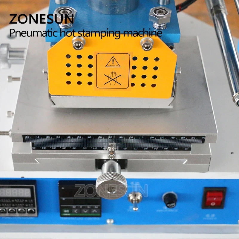 Máquina de estampado neumática automática ZONESUN ZS-819H-2 115 * 120 mm