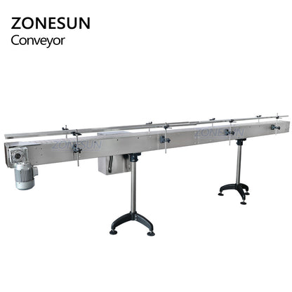Banda transportadora de cadena pequeña de automatización personalizada ZONESUN ZS-CB150 para cadena de producción