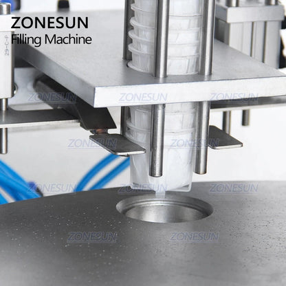 ZONESUN ZS-GF900C Máquina pneumática automática de selagem de copos para enchimento de pó 