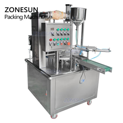 ZONESUN ZS-GF900I Máquina automática de llenado de vasos y sellado de líquidos