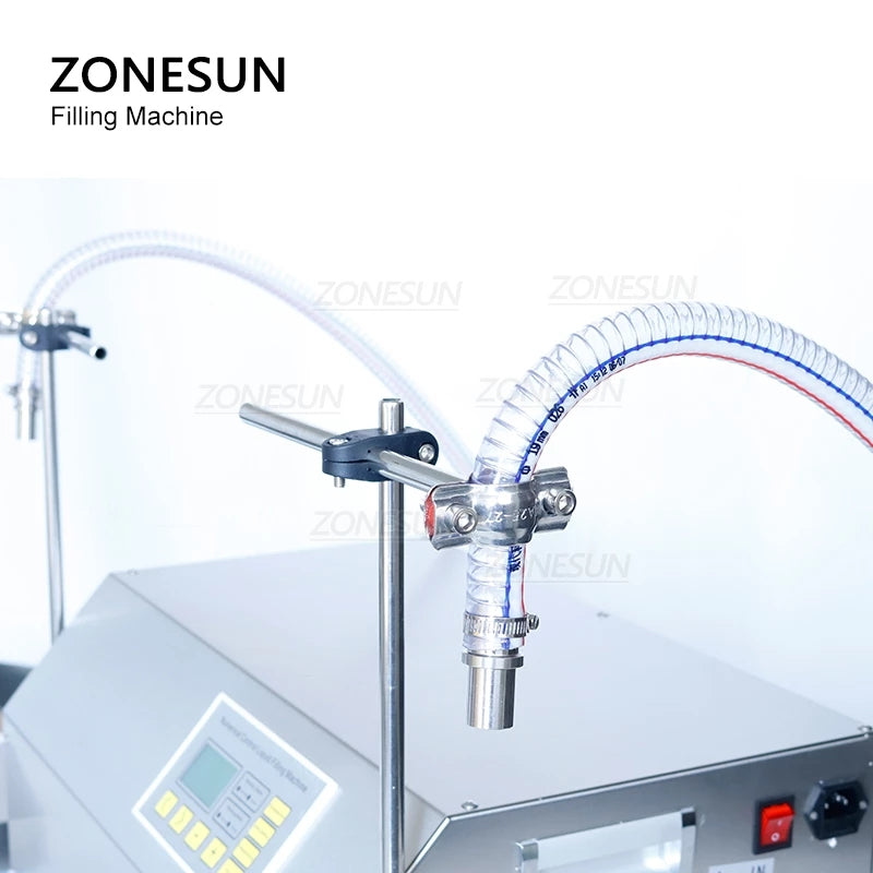 ZONESUN ZS-GP262W 150-18000ml 2 cabezas bomba de engranajes máquina de llenado y pesaje de líquidos