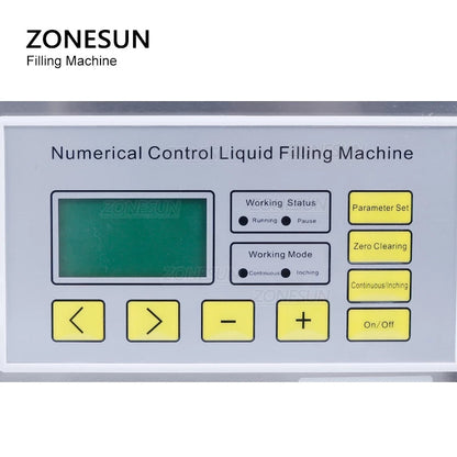 ZONESUN ZS-GP262W 150-18000ml 2 Heads Gear Pump Liquid Filling And Weighing Machine