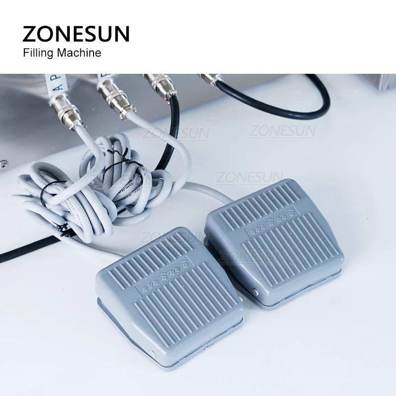 ZONESUN ZS-GP262W 150-18000ml 2 cabezas bomba de engranajes máquina de llenado y pesaje de líquidos