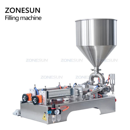 ZONESUN ZS-GT2P 2 bicos máquina de enchimento de pasta totalmente pneumática