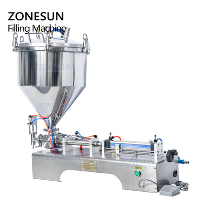 ZONESUN ZS-GTP1 Máquina de enchimento de pasta pressurizada com funil
