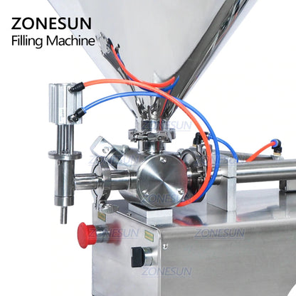 ZONESUN ZS-GTP1 Máquina de enchimento de pasta pressurizada com funil