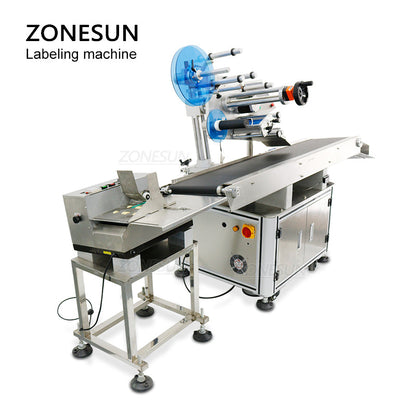 ZONESUN ZS-T832 Automatic Flat Page Labeling Machine With Date Coder