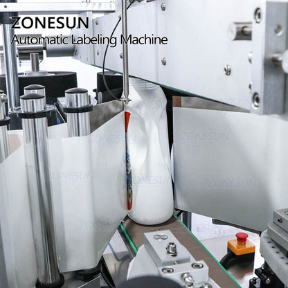 ZONESUN ZS-TB300 Máquina automática de rotulagem de garrafas quadradas redondas de tamanho duplo