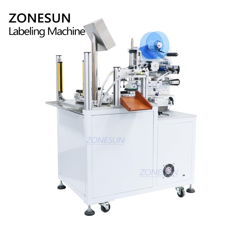 ZONESUN ZS-TB606 Rotuladora de superfície plana rotativa para etiquetas transparentes normais