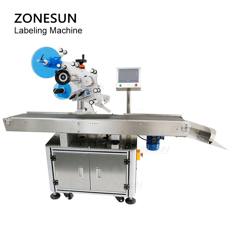 ZONESUN ZS-TB831 Máquina automática de rotulagem de superfícies planas para etiquetas transparentes normais