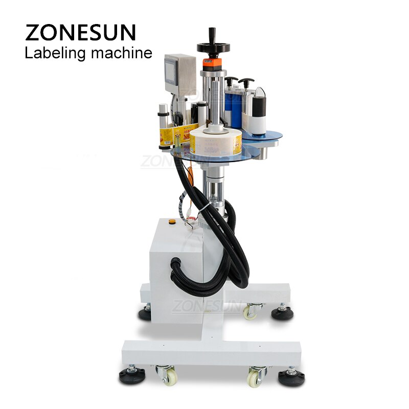 ZONESUN ZS-TB852 Máquina de rotulagem lateral quadrada de superfície redonda com datador