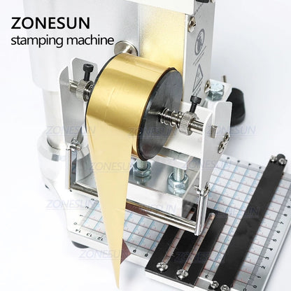 ZONESUN ZS-100 5x10cm Máquina manual de estampagem a quente