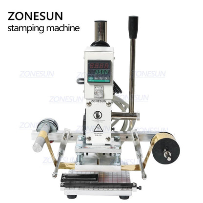 ZONESUN ZS-90A Máquina manual de estampagem a quente de metal