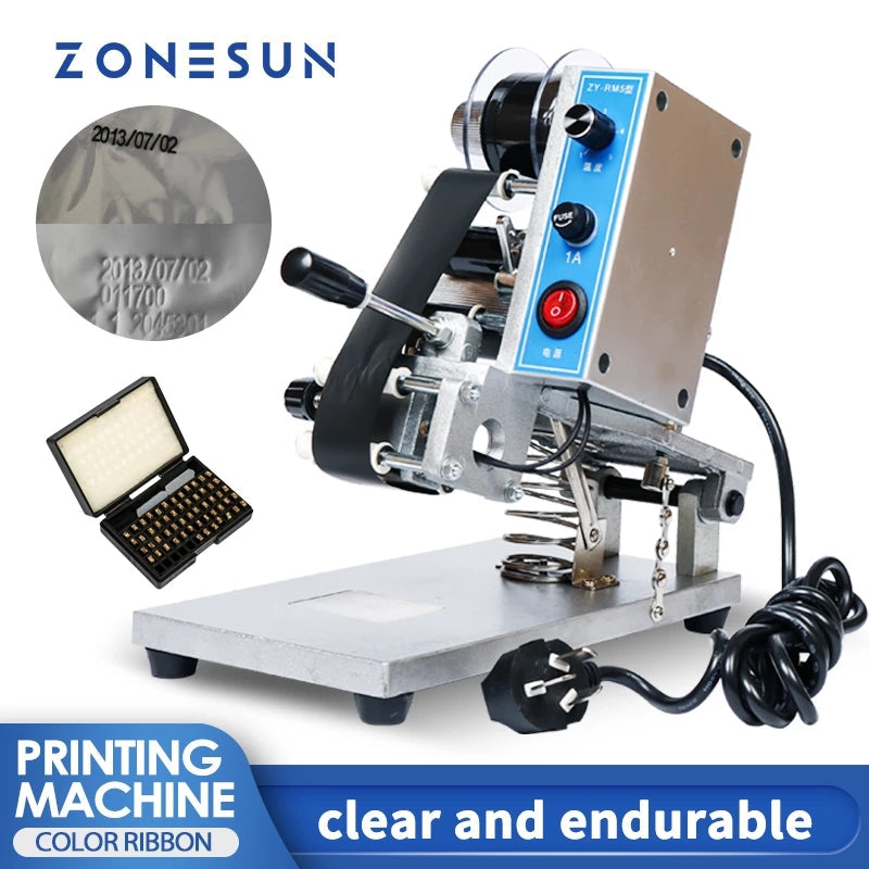 ZONESUN ZY-RM5 Color Ribbon Hot Printing Machine